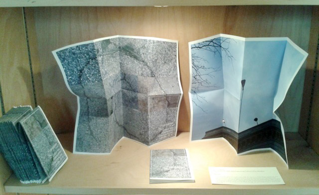 Katarina Jerenic - Topography of Cobble Hill/Ponkiesberg/Corkscrew Fort, Brooklyn, NY, folded book